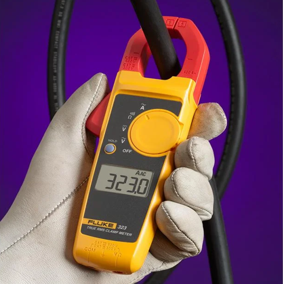 FLUKE 323 클램프미터 400A AC 전류, 600V AC 및 DC 전압