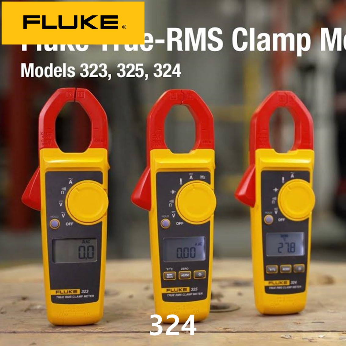 FLUKE 324 클램프미터 400A AC,600V AC 및 DC 전압
