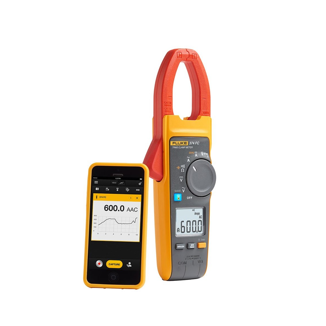 FLUKE 374 FC 클램프미터 600A AC/DC 클램프미터