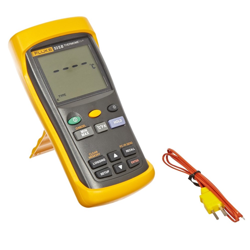 FLUKE 53-2 B 60Hz 정품 디지털 온도계 53 II, 접촉식 온도계, 온도미터 (1채널)
