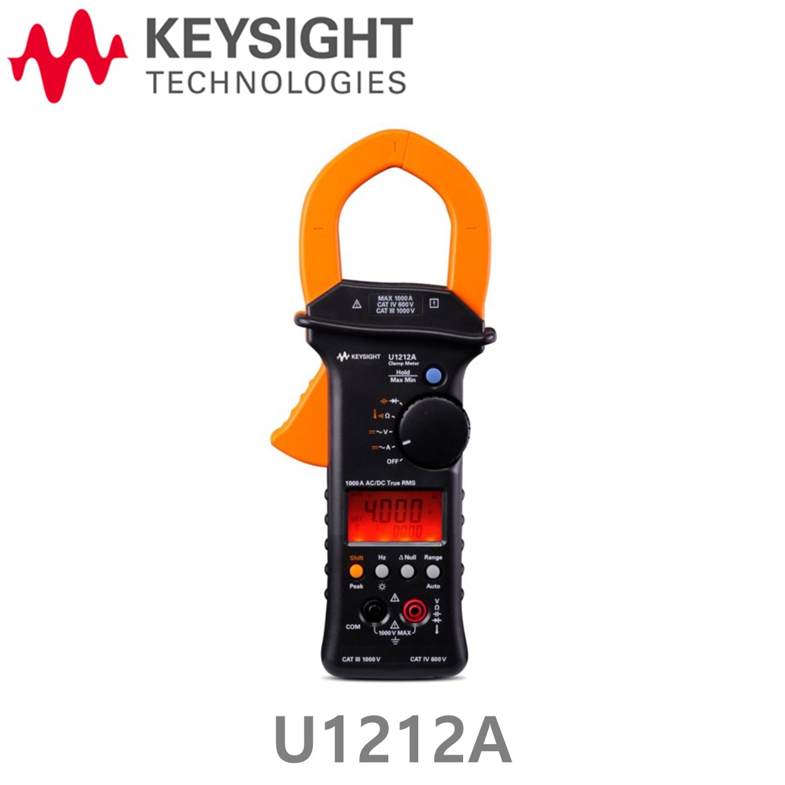KEYSIGHT U1212A 휴대용 클램프미터 AC/DC 1000A 3.5디지트