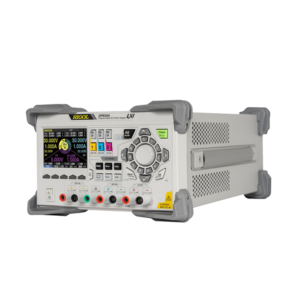 RIGOL DP832A 3채널 30V,3A x 2채널, 5V,3A x 1채널, 195W DC전원공급기 DC파워서플라이