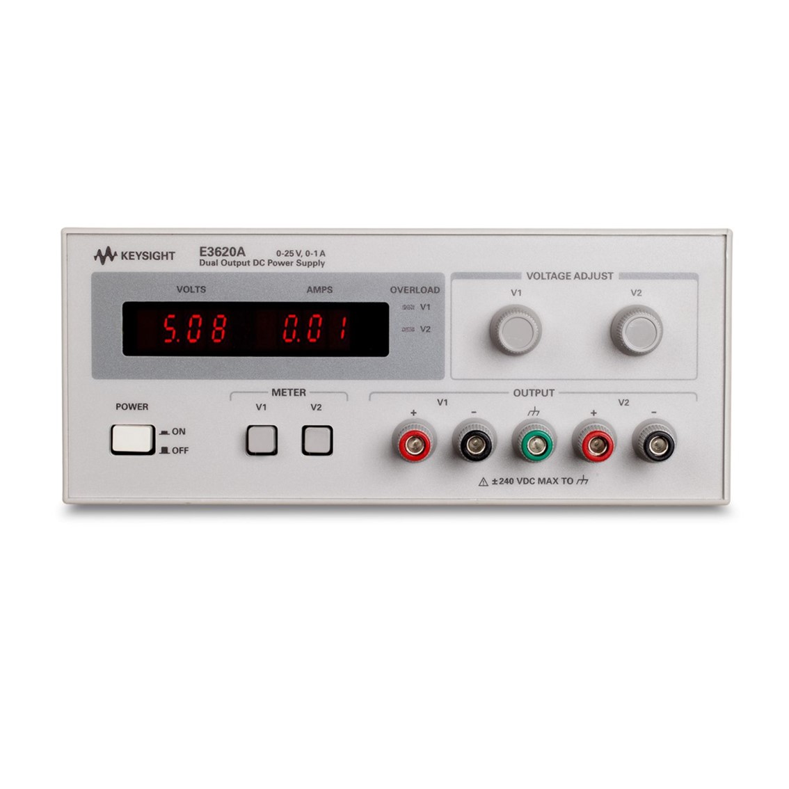 KEYSIGHT E3620A DC파워서플라이 50W, 25V/1A x 2채널 DC전원공급기