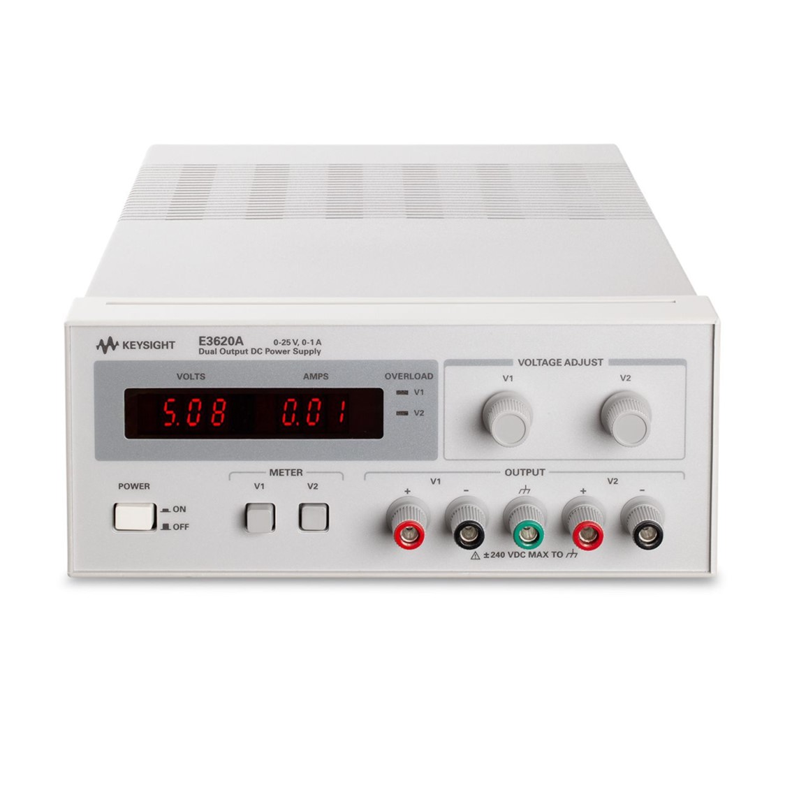 KEYSIGHT E3620A DC파워서플라이 50W, 25V/1A x 2채널 DC전원공급기