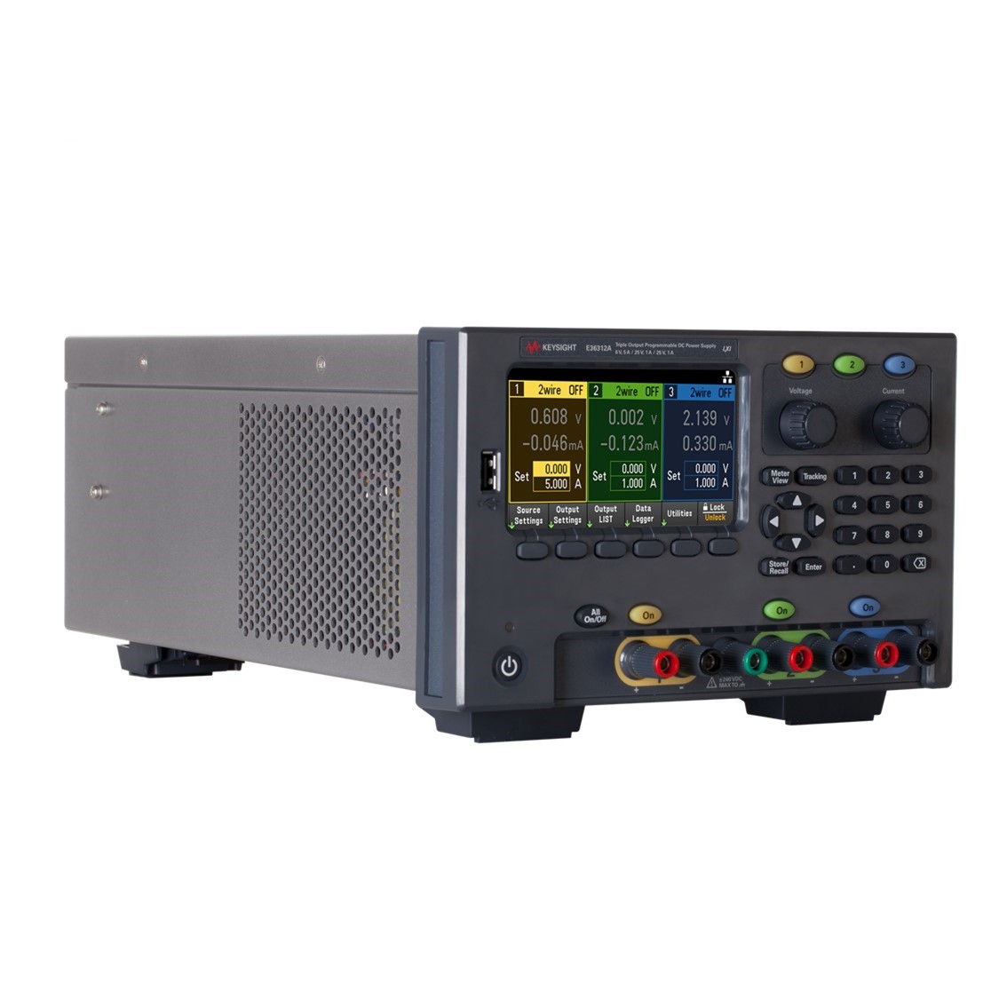 KEYSIGHT E36312A 3채널 DC파워서플라이 6V, 5A/1채널, 25V,1A/2채널, 80W DC전원공급기