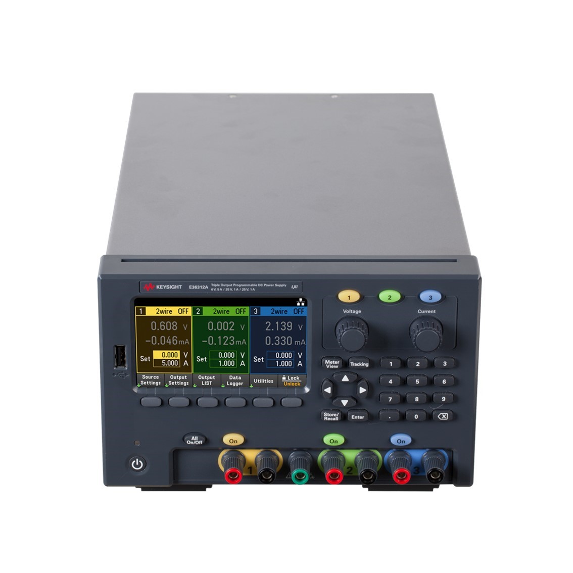 KEYSIGHT E36312A 3채널 DC파워서플라이 6V, 5A/1채널, 25V,1A/2채널, 80W DC전원공급기