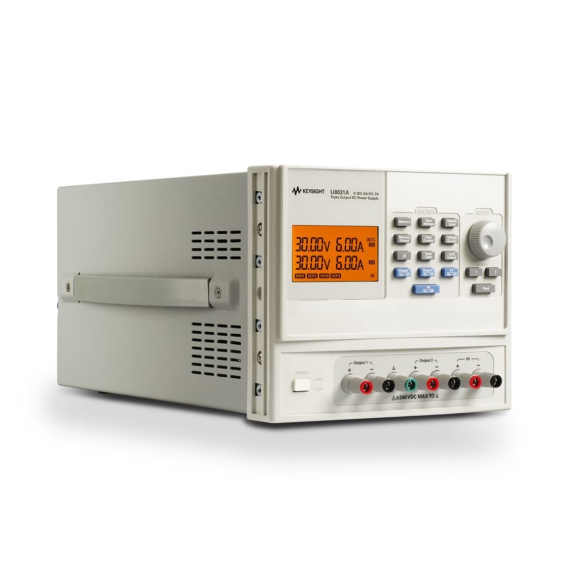 KEYSIGHT U8031A DC파워서플라이 30V, 6A :2CH, 5V, 3A:1CH, 375W DC전원공급기