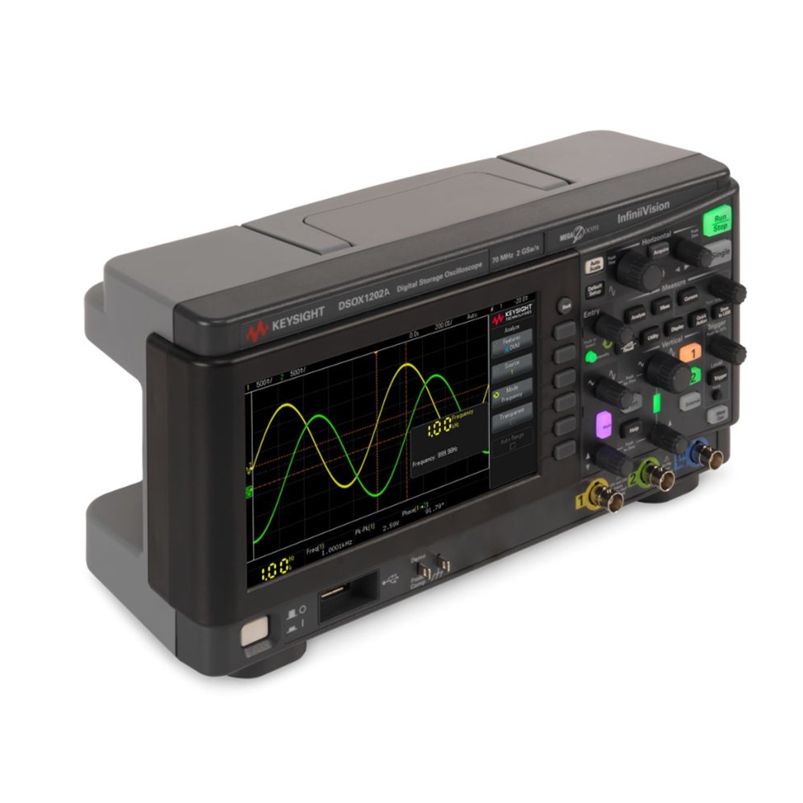 KEYSIGHT DSOX1202A 2채널, 70MHz 디지털오실로스코프(100M,200MHz업그레이드가능)