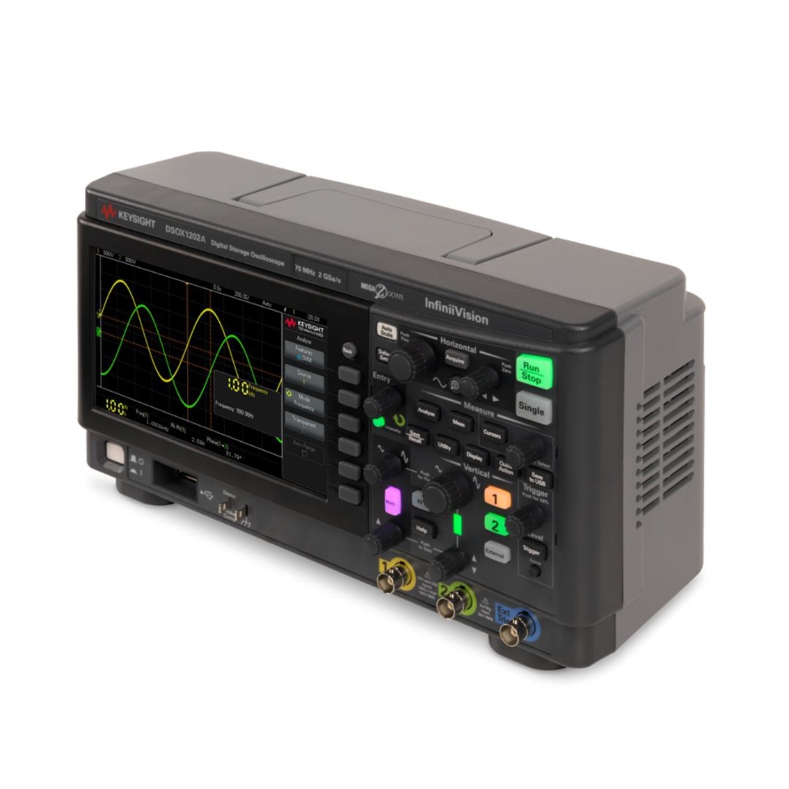 KEYSIGHT DSOX1202A 2채널, 70MHz 디지털오실로스코프(100M,200MHz업그레이드가능)