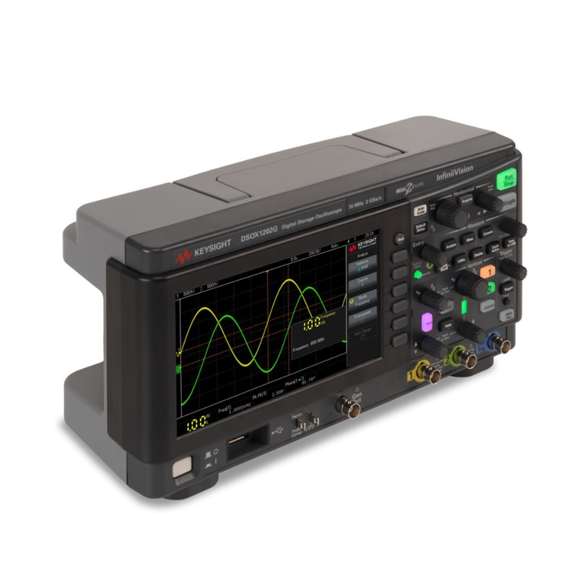 KEYSIGHT DSOX1202G 오실로스코프,함수발생기 2채널, 70MHz (100M,200M 업그레이드가능)