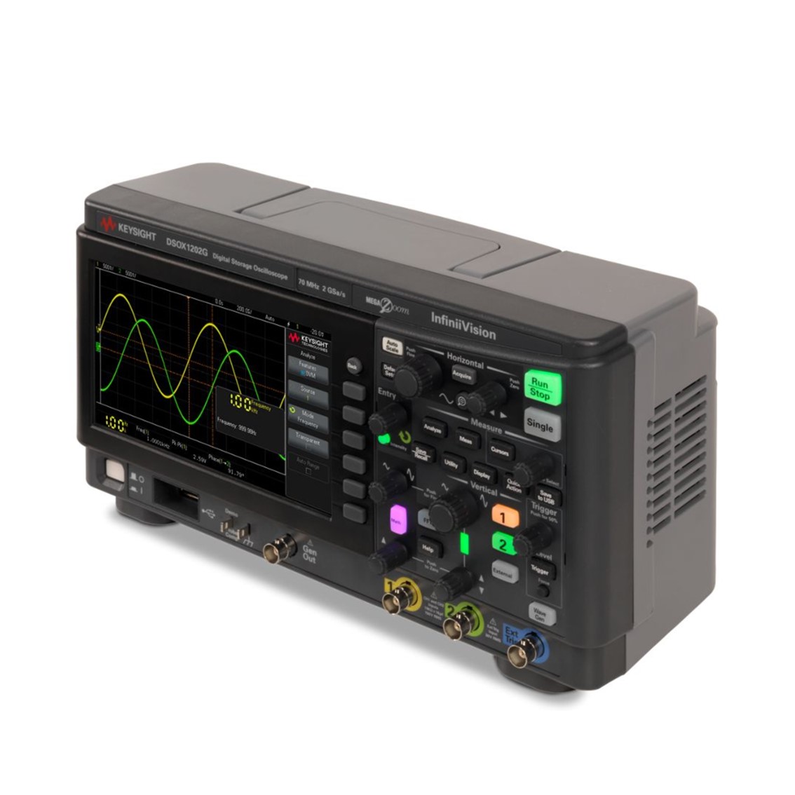 KEYSIGHT DSOX1202G 오실로스코프,함수발생기 2채널, 70MHz (100M,200M 업그레이드가능)