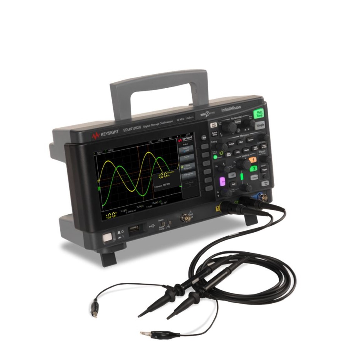KEYSIGHT EDUX1052G 2채널/50MHz 파형발생기, 디지털 오실로스코프