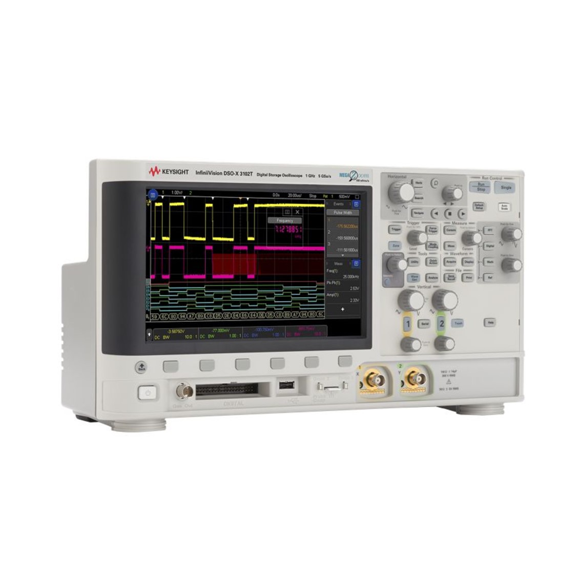 KEYSIGHT DSOX3102T 2채널/1GHz 디지털 오실로스코프