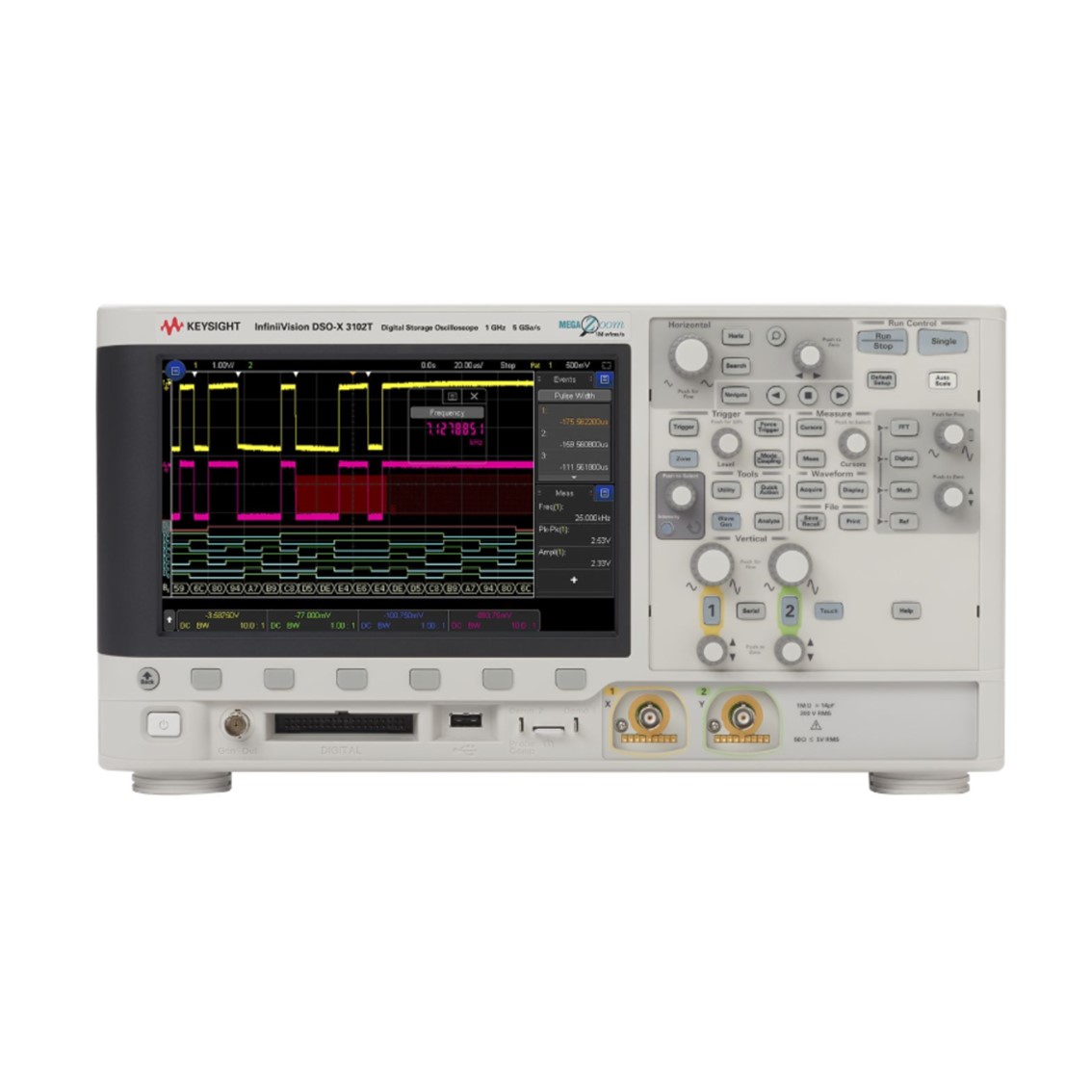 KEYSIGHT DSOX3102T 2채널/1GHz 디지털 오실로스코프