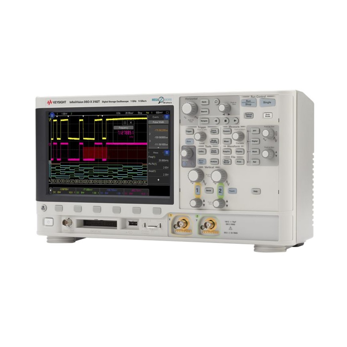 KEYSIGHT DSOX3102T 2채널/1GHz 디지털 오실로스코프
