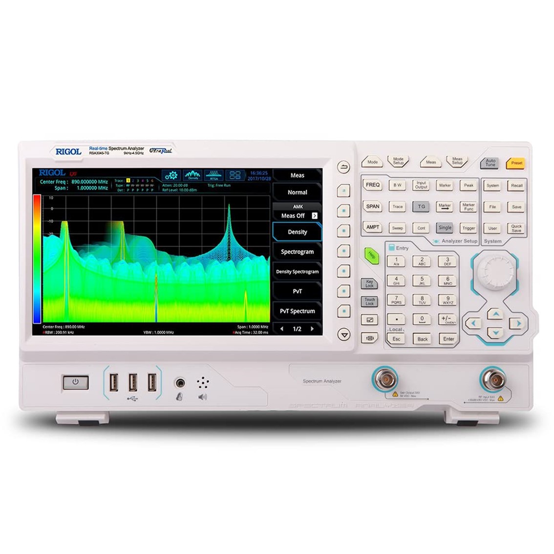 RIGOL RSA3030 9kHz-3.0GHz, -102dBc/Hz, RBW 1Hz 스펙트럼분석기