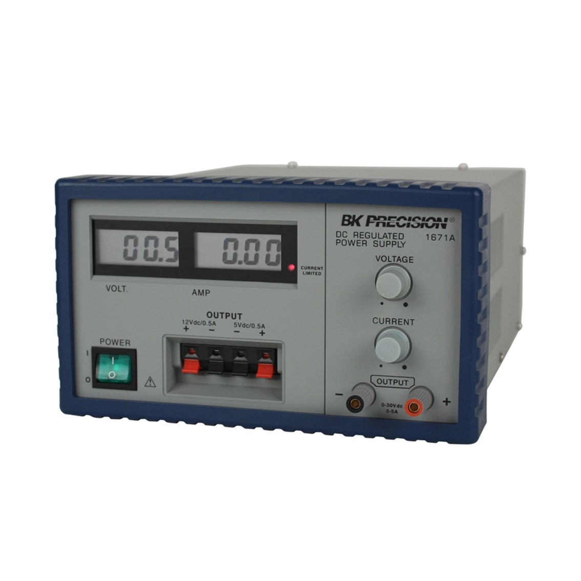 BK PRECISION 1671A 3채널 DC파워서플라이 30V/5A(가변), 12V/0.5A(고정), 5V/0.5A(고정)
