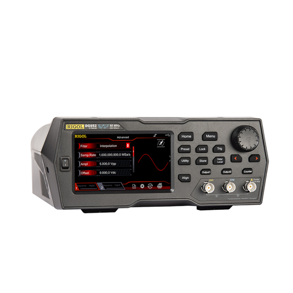 RIGOL DG952 2채널, 50MHz, 250MSa/s 임의파형발생기