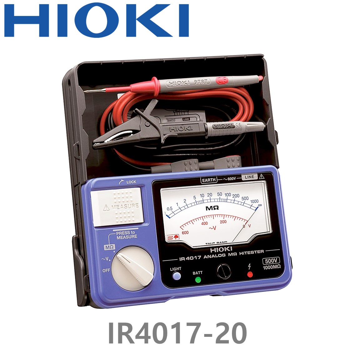HIOKI IR4017-20 500V/1000Mohm, 아날로그 메가옴 하이테스터
