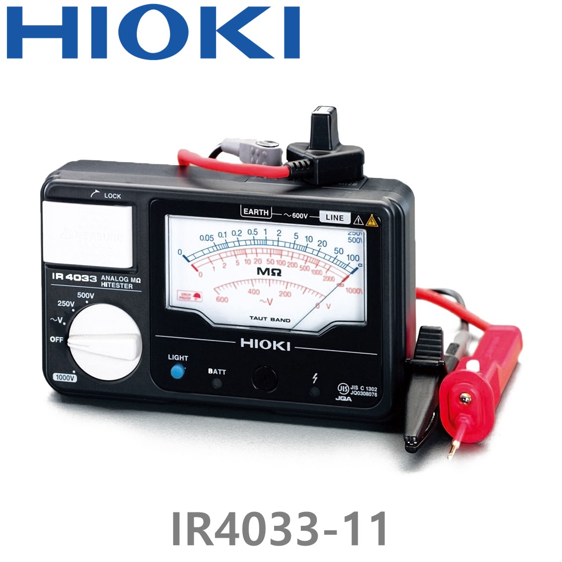 HIOKI IR4033-11 1000V/2000Mohm, 아날로그 메가옴 하이테스터