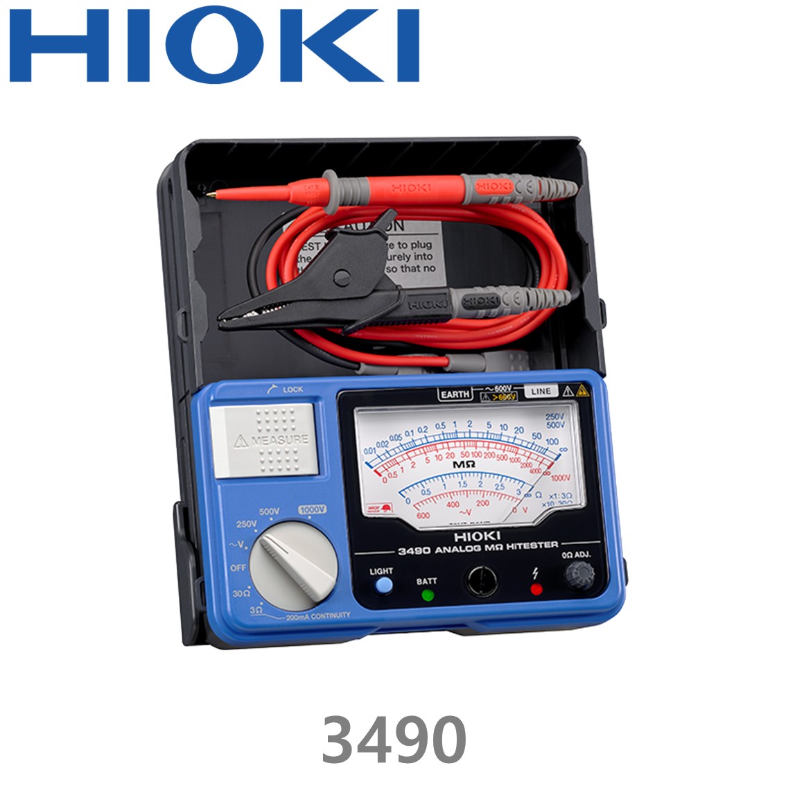 HIOKI 3490 250V~1000V, 아날로그 절연 저항계