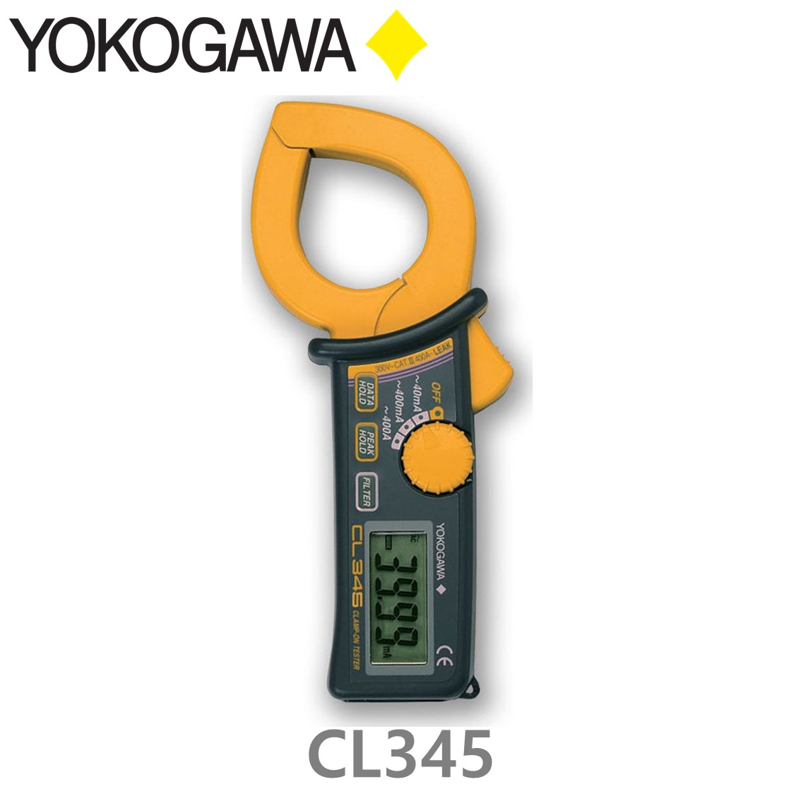 YOKOGAWA CL345 누설 클램프 테스터, 누설 전류, True RMS, 400A