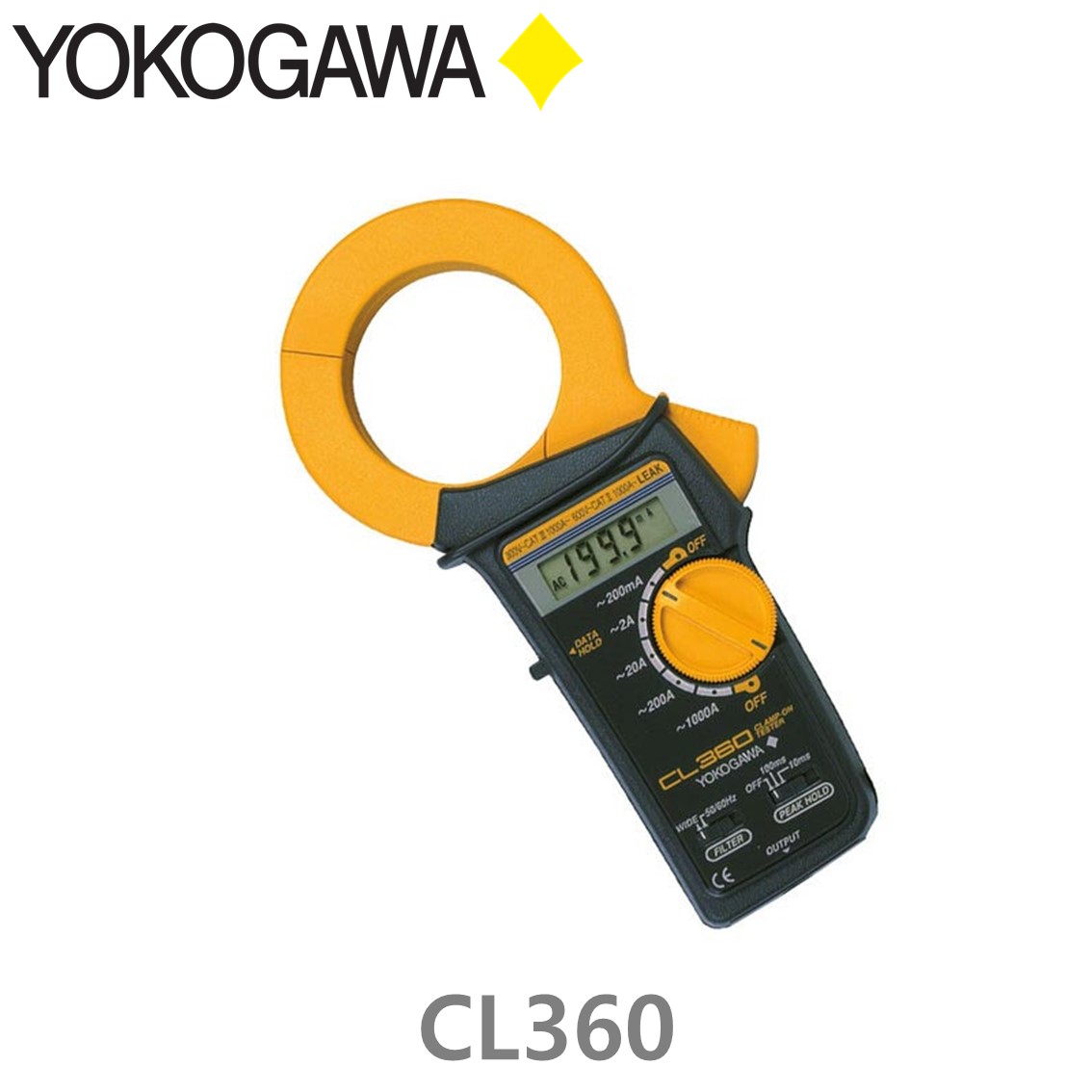 YOKOGAWA CL360 누설 클램프 테스터, 누설전류 100A