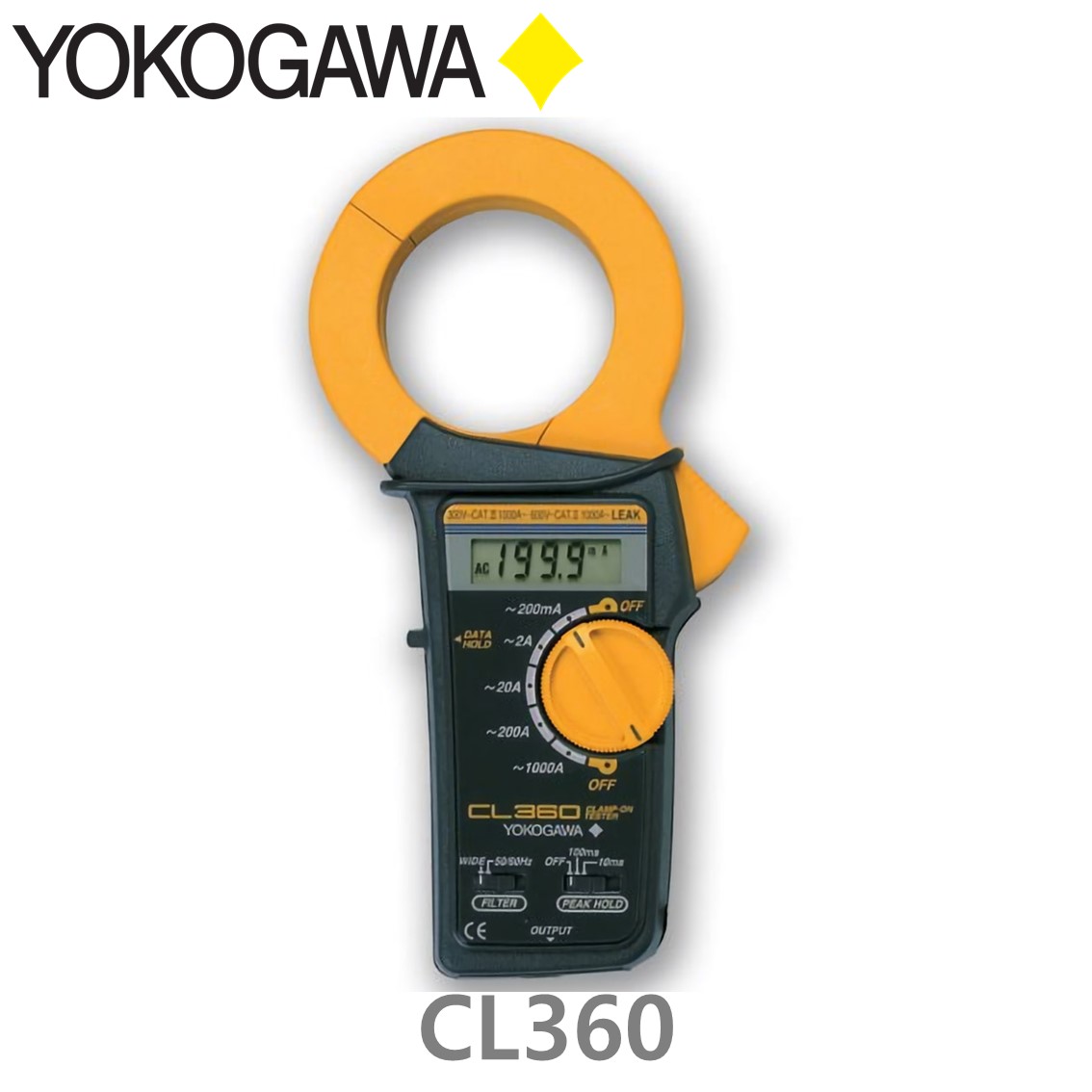 YOKOGAWA CL360 누설 클램프 테스터, 누설전류 100A