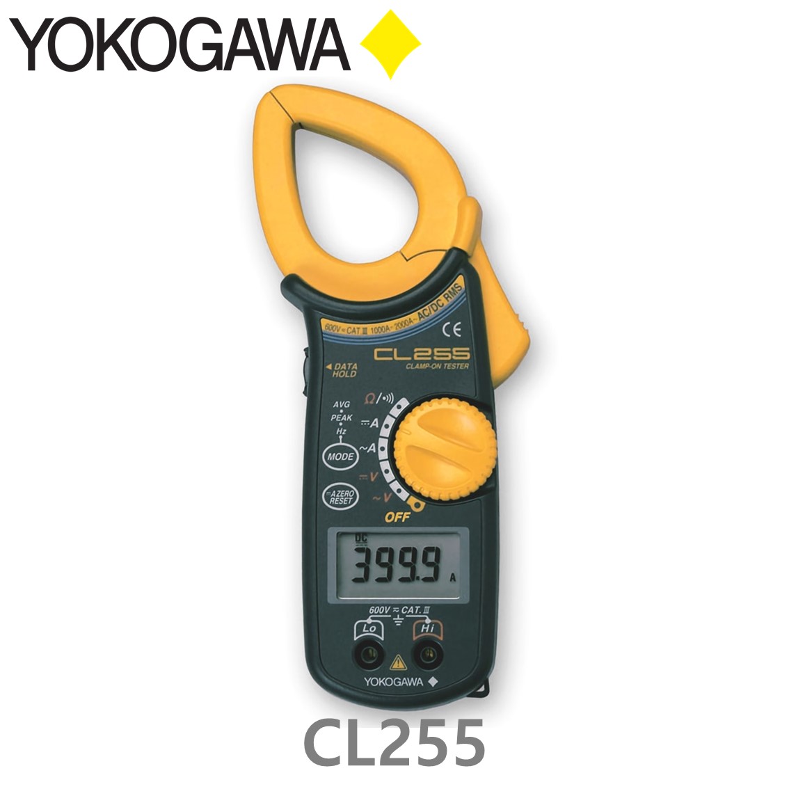 YOKOGAWA CL255 클램프 테스터, True RMS, AC/DC 2000A