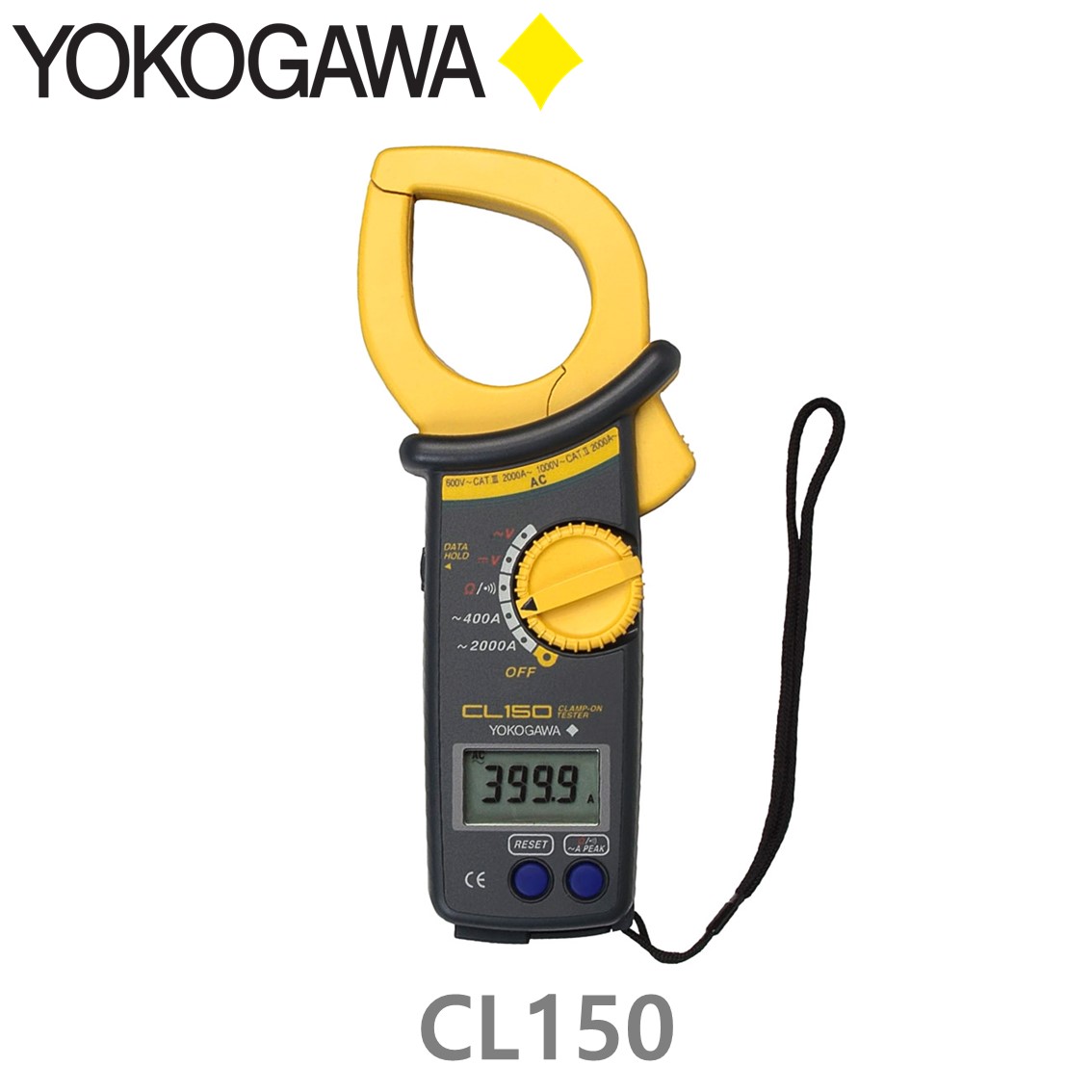 YOKOGAWA CL150 클램프 테스터, ACA, ACV, DCV, OHM, 2000A