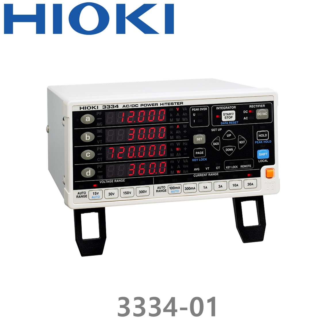 HIOKI 3334-01 AC/DC 파워 하이 테스터, 단상전력계, AC/DC파워미터, GPIB