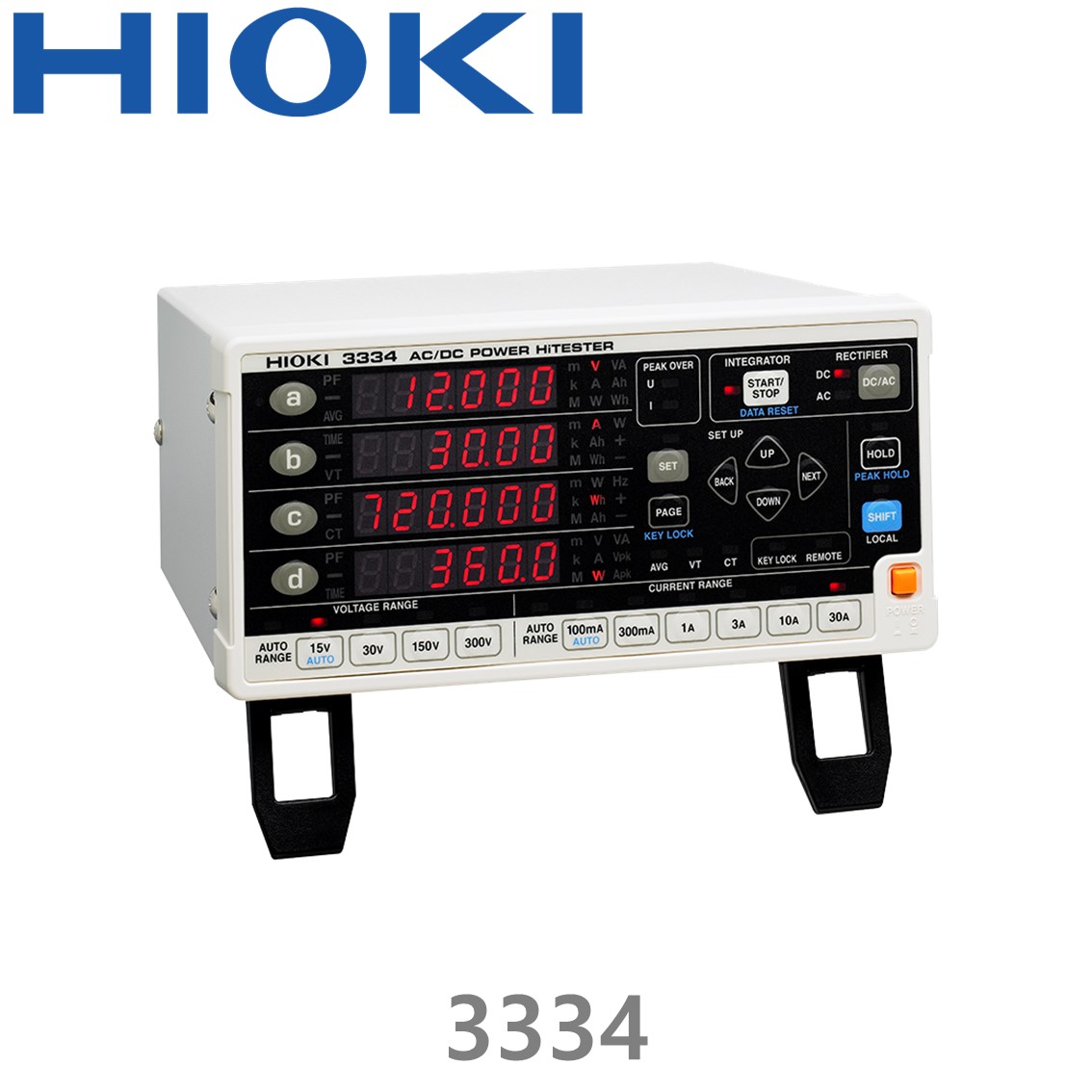 HIOKI 3334 AC/DC 파워 하이 테스터, 단상전력계, AC/DC파워미터