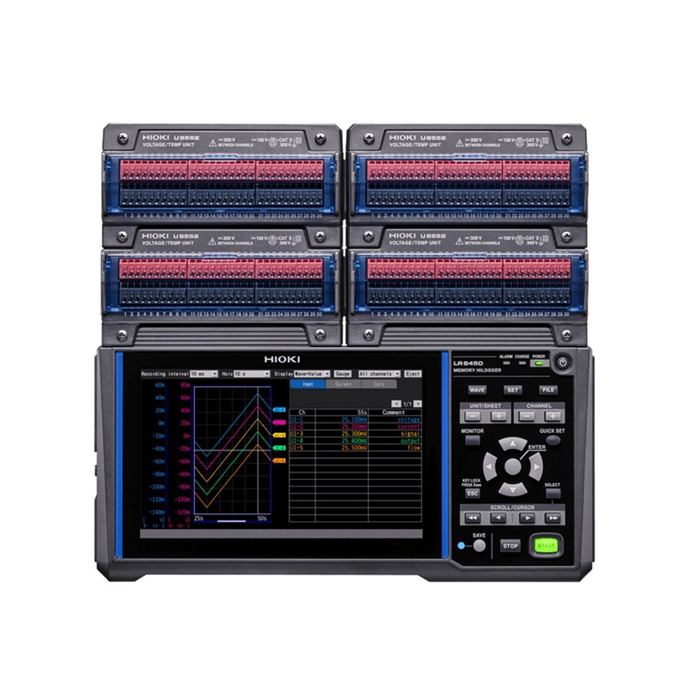 HIOKI LR8450-01 메모리 하이로거, 최대 120채널 확장 - 무선LAN