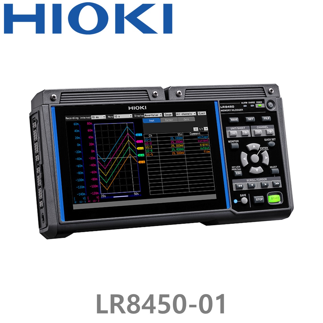 HIOKI LR8450-01 메모리 하이로거, 최대 120채널 확장 - 무선LAN