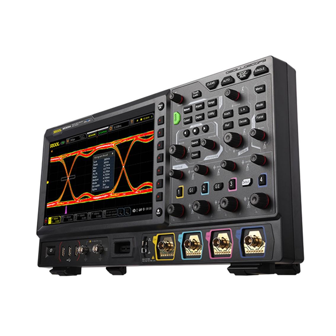 RIGOL MSO8304A 4채널, 3GHz, 10GSa/s, 500Mpts, 600,000wfms 디지털 오실로스코프