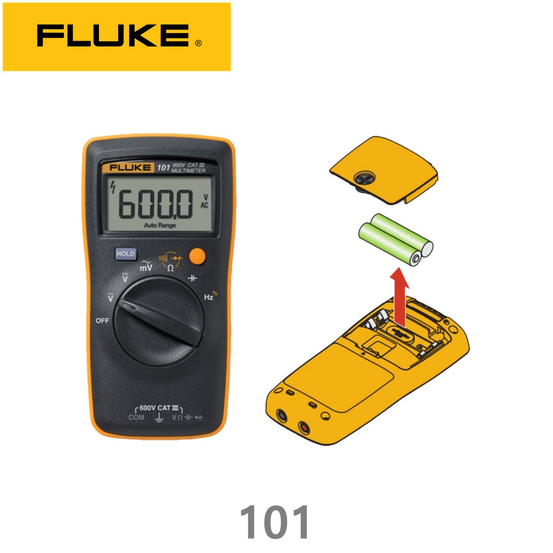 FLUKE 101 KIT 정품 포켓 테스터기 멀티테스터기 ( 자석스트랩 포함)