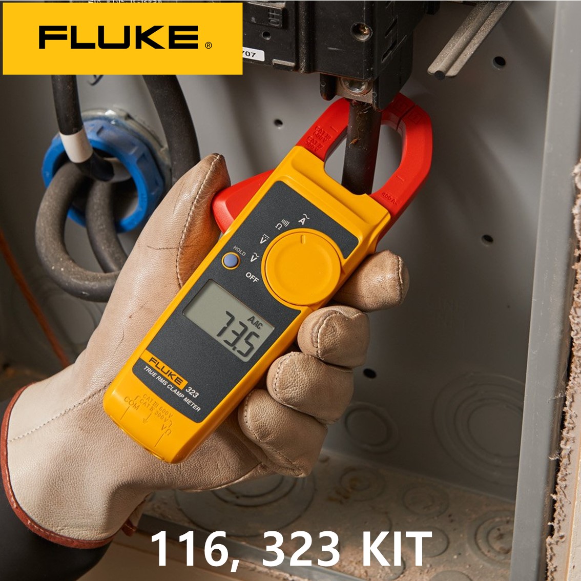 FLUKE 116, 323 KIT 디지탈 멀티미터, 정품 116/323 콤보 키트 ( 클램프미터 포함)