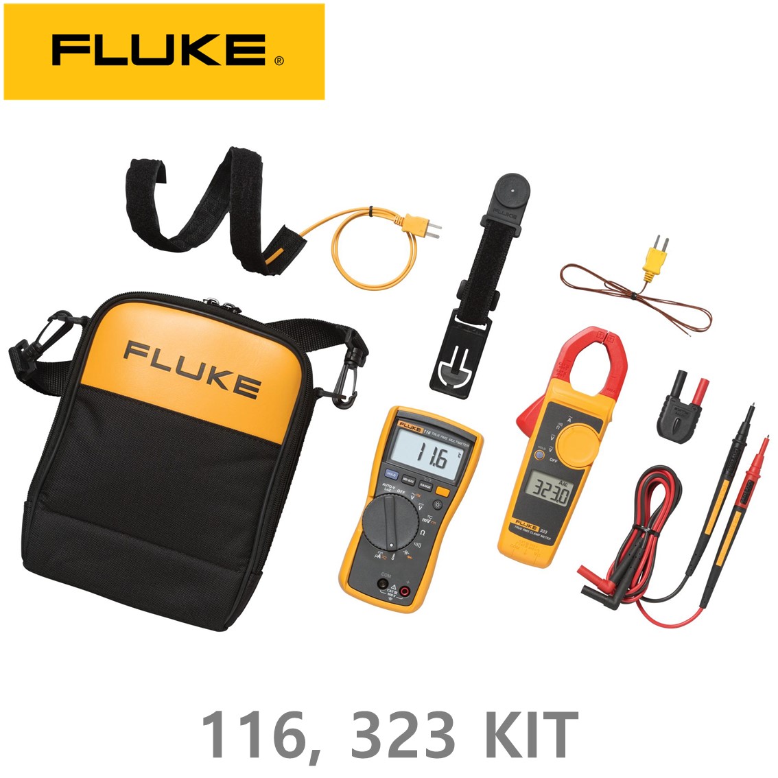 FLUKE 116, 323 KIT 디지탈 멀티미터, 정품 116/323 콤보 키트 ( 클램프미터 포함)