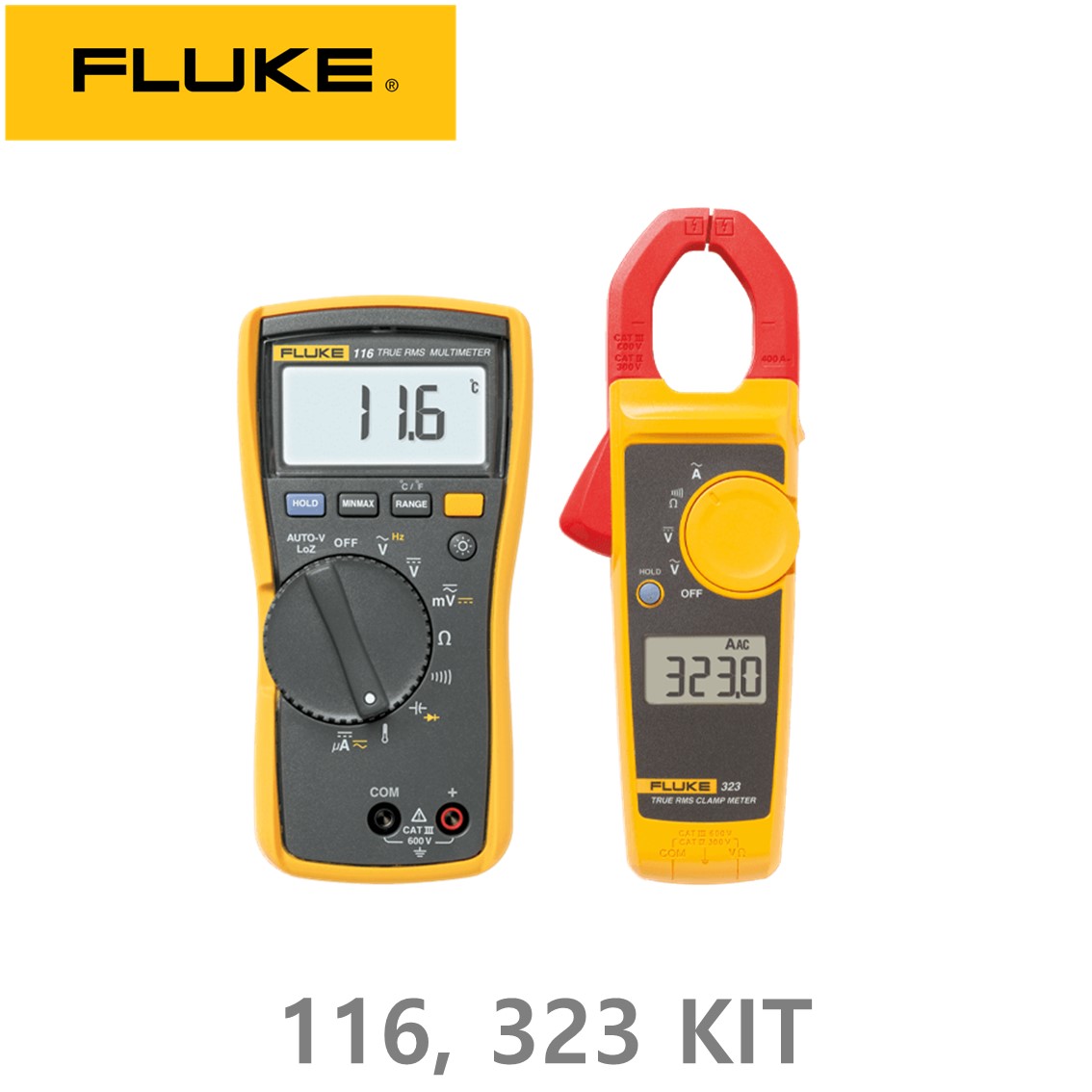FLUKE 116, 323 KIT 디지탈 멀티미터, 정품 116/323 콤보 키트 ( 클램프미터 포함)