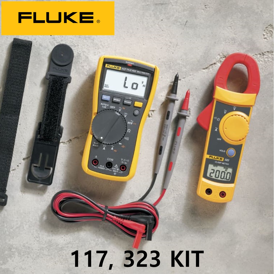 FLUKE 117, 323 KIT 디지탈 멀티미터, 디지탈 테스터 ,정품 117/323 콤보 키트