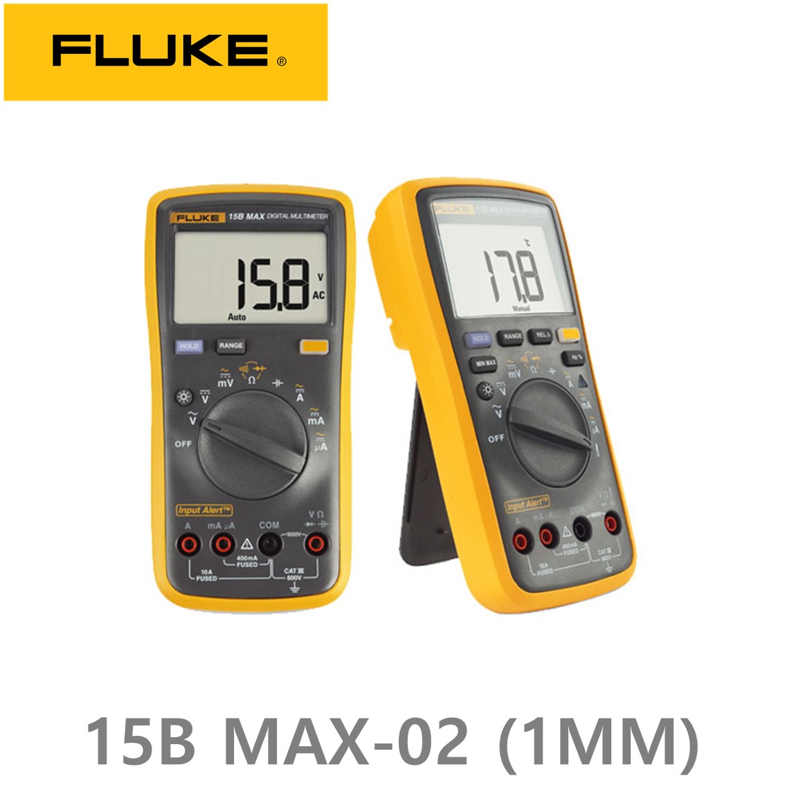 FLUKE 15B MAX-02 정품 15B MAX 멀티미터, 테스터기, 1MM 테스트리드