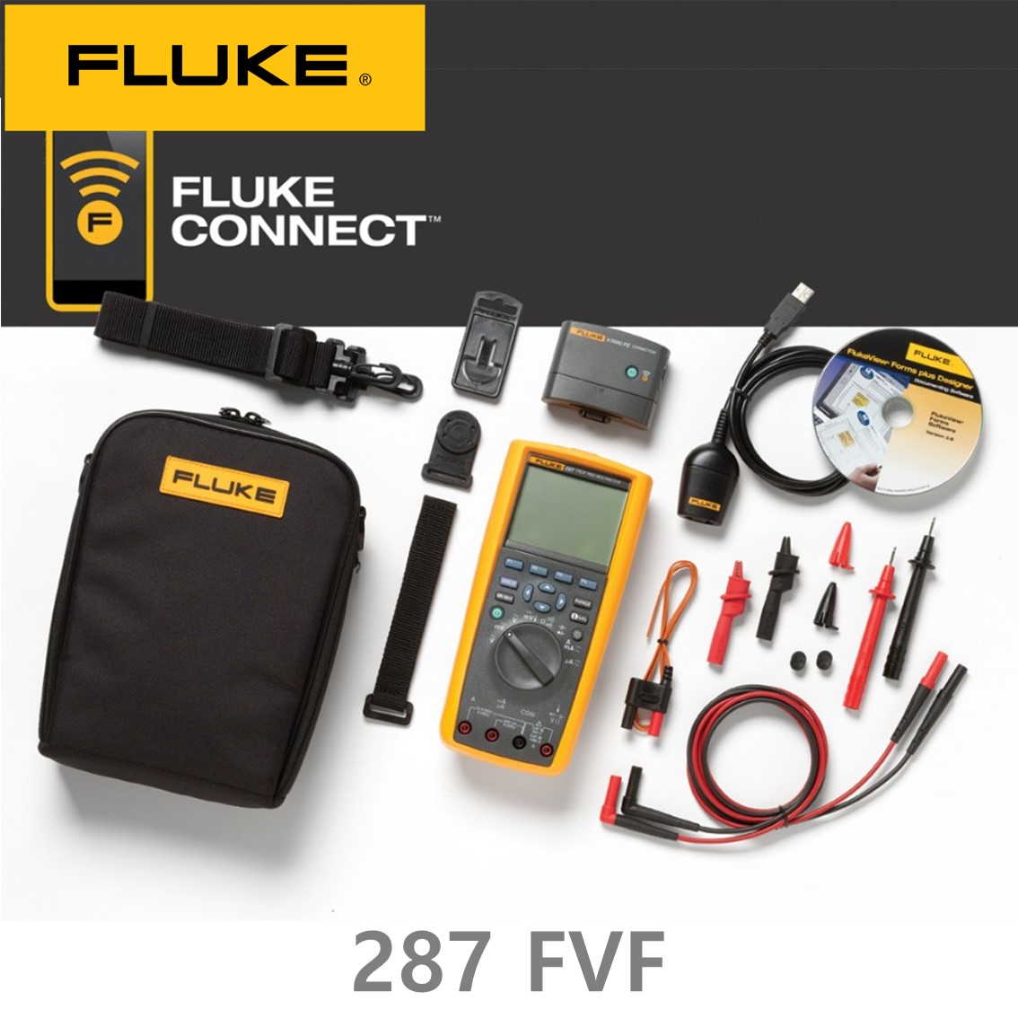 FLUKE 287 FVF 정품 디지털멀티미터 KIT (S/W포함)
