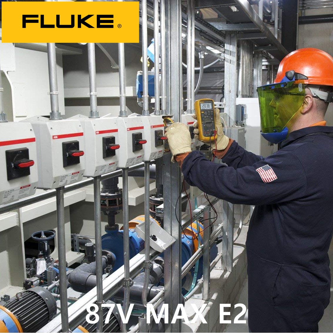 FLUKE 87V MAX E2 KIT 정품 디지털 멀티미터, 멀티메타, 테스트기(자석 스트랩)