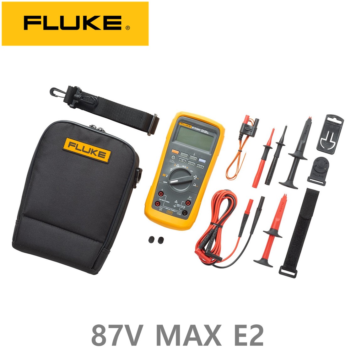 FLUKE 87V MAX E2 KIT 정품 디지털 멀티미터, 멀티메타, 테스트기(자석 스트랩)