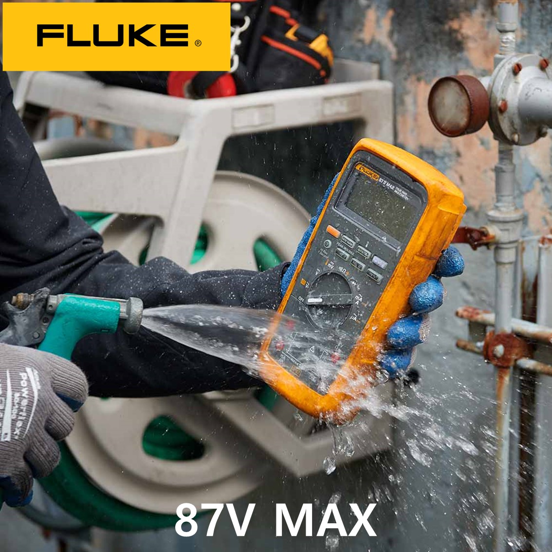 FLUKE 87V MAX 정품 디지털 멀티미터, 멀티메타, 테스트기 87-5 MAX IP67