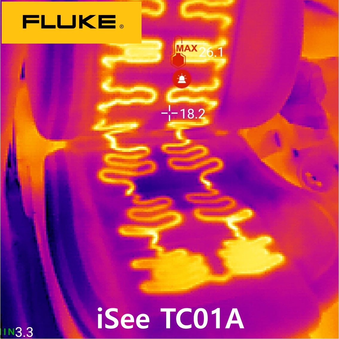 FLUKE iSee TC01A 정품 열화상 카메라, 휴대폰 열화상카메라 (-10~550도)