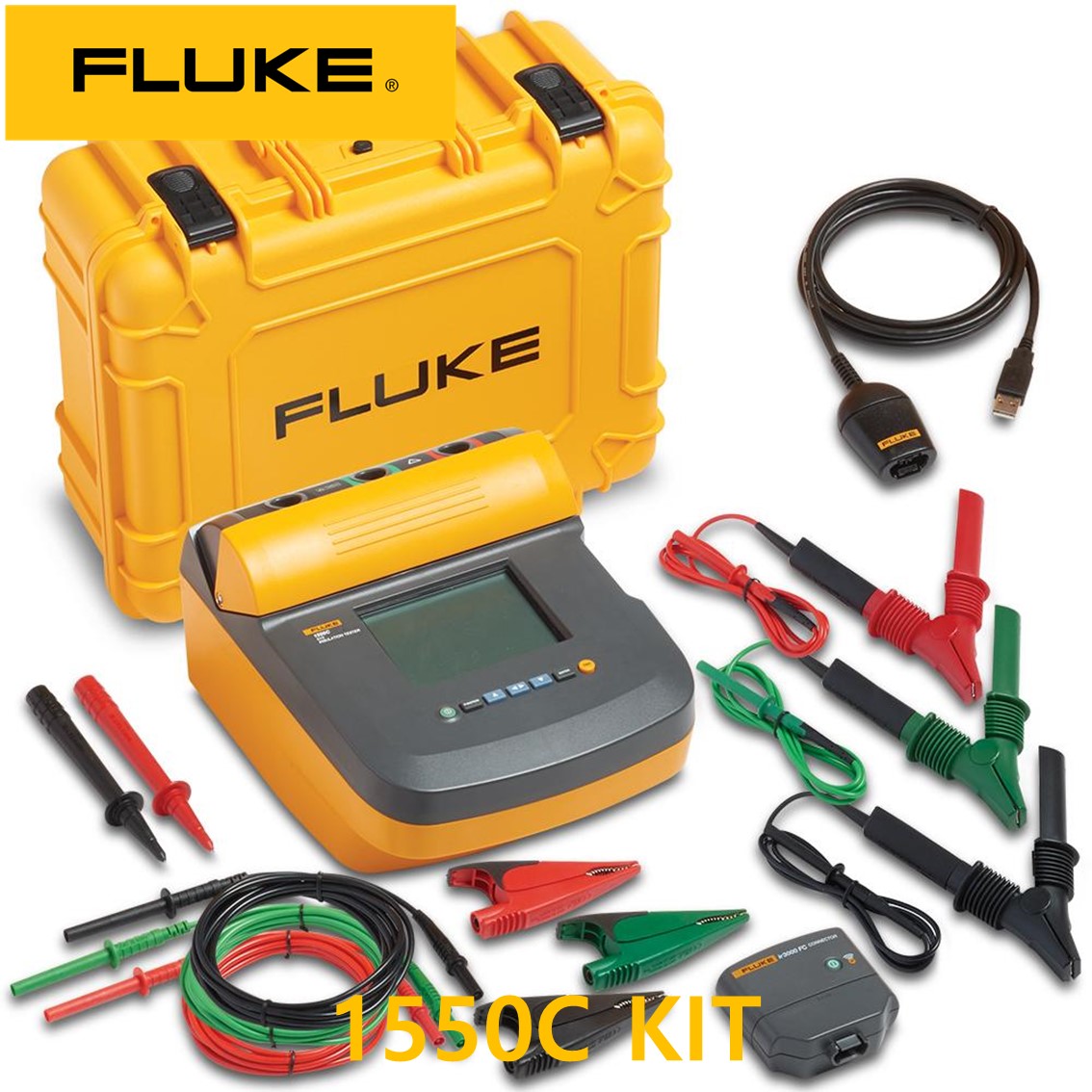 FLUKE 1550C KIT 정품 플루크 절연저항계 1550C KIT (5KV), 절연시험기, 절연저항계 키트