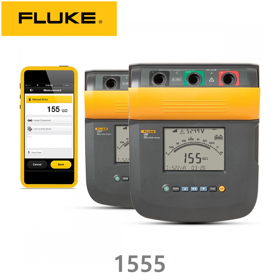 FLUKE 1555 KIT 정품 정품 플루크 절연저항계 1555 KIT (10KV), 절연시험기, 절연저항계 키트