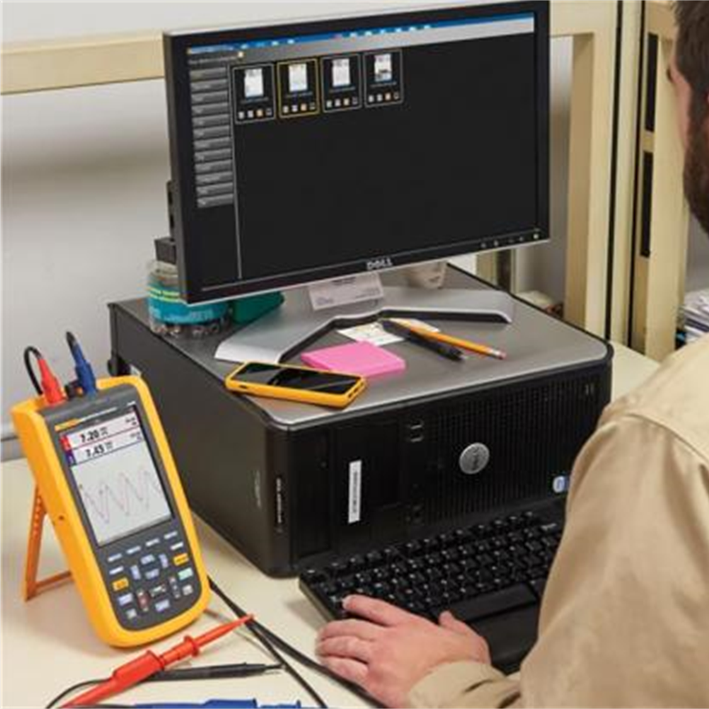 FLUKE 123B 정품 플루크 스코프미터, 휴대용 오실로스코프 123B (20MHZ)