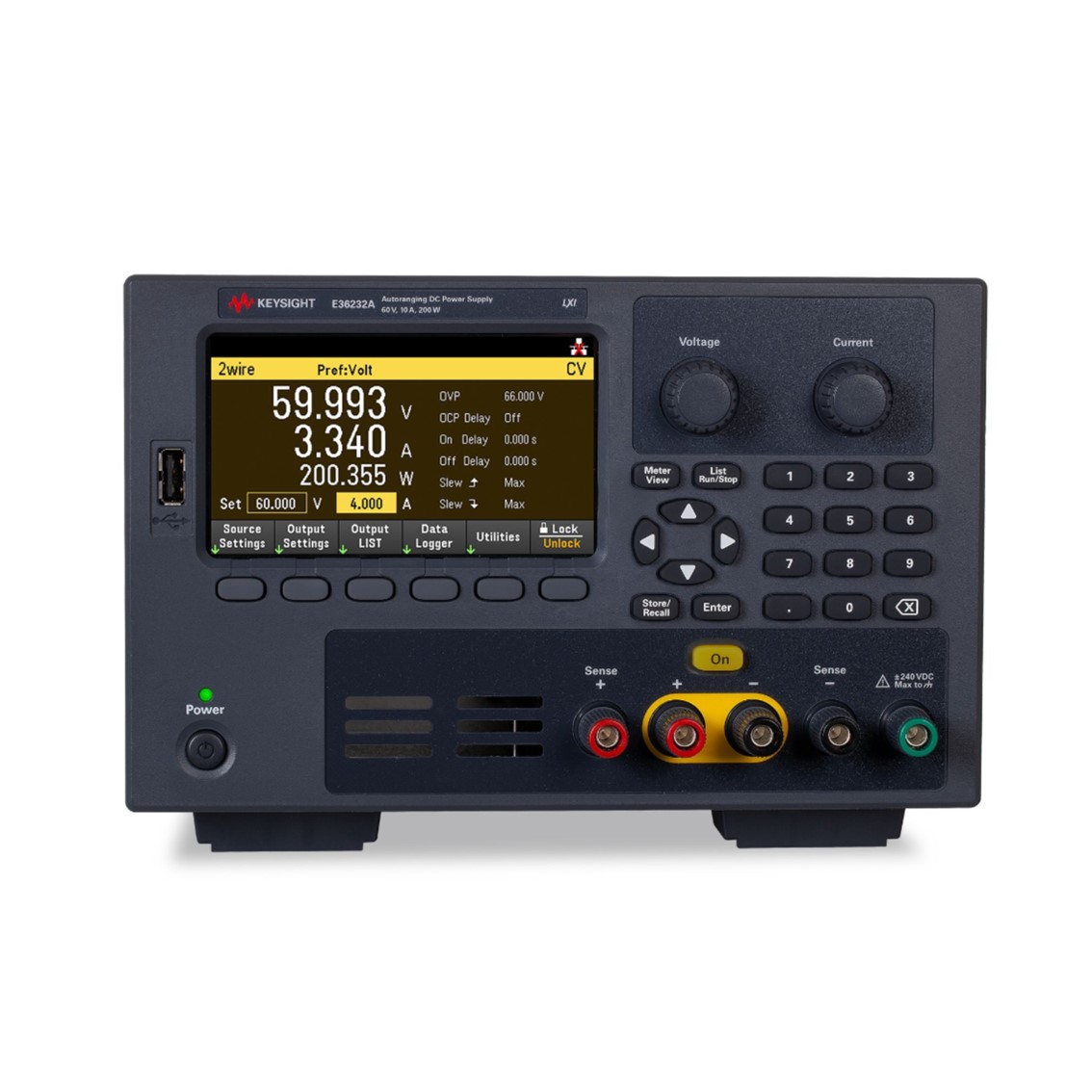 KEYSIGHT E36232A DC파워서플라이 1채널, 60V, 10A 200W DC전원공급기